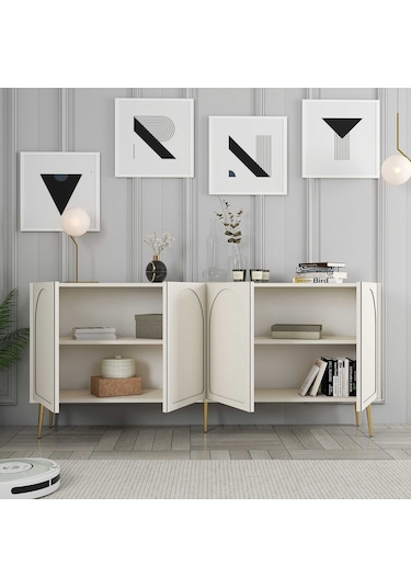 Variant Lyon Konsol - Krem / Altın