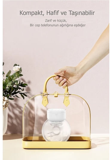 Babyhope MY-376 Göğüs Pompası Şarjlı Giyilebilir Elektrikli Sessiz ve Elleri Serbest Kullanım