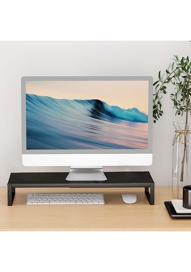Suntek Bilgisayar Monitörü Standı Daireler Tek-katmanlı-siyah
