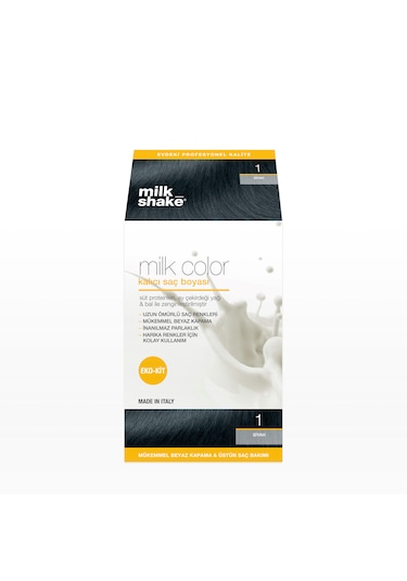 Milk Shake Milk Color Eko Kit Saç Boyası Siyah -1 Köpüksüz