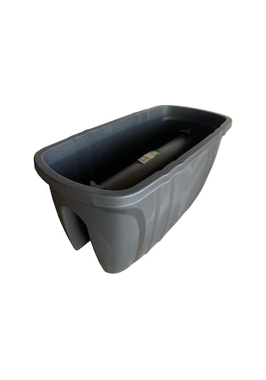 Sy-5710 Opal Balkon Küpeşte Saksı Antrasit 4 Adet