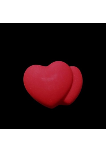 12 Adet Led Işıklı Kalp Işıklı 2li Kalpli Işık Dekoratif Kalpli Mum Işıklı İçiçe Geçmiş İkili Kalp Kırmızı