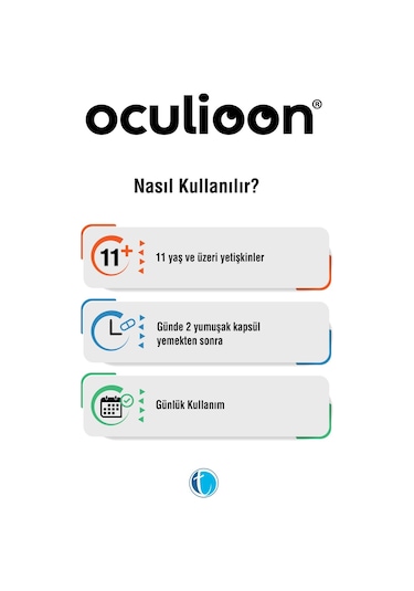 Oculioon Omega-3, Lutein, Zeaksantin, Vitamin Ve Mineral Içeren Takviye Edici Gıda 60 Yumuşak Kapsül