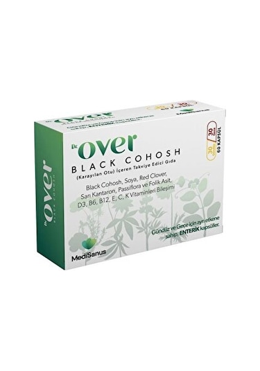 Dr Over Black Cohosh Takviye Edici Gıda 60 Kapsül