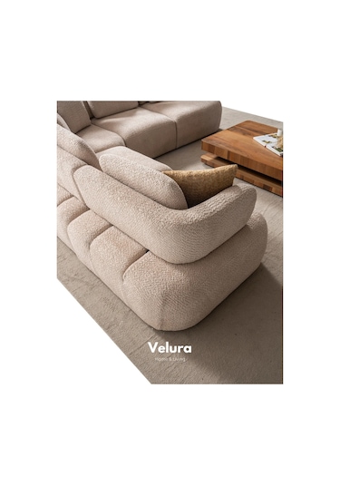 Balance Modüler Köşe Koltuk Takımı & 5 Modül Bej