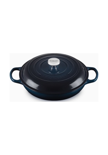 Le Creuset Gourmet Profesyonel Lüks Döküm Tencere Lacivert 30 Cm