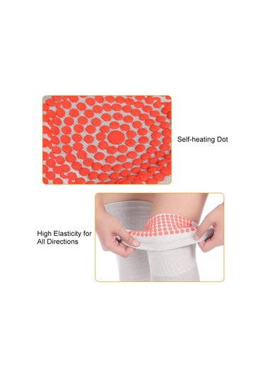 Yaozixa Siyah Nylon-spendeks Otomatik Isıtıcı Knee Pad Kısa Tip L Beden Siyah