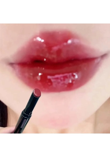 Mirror Glass Jelly Solid Lip Gloss Peach Lipstick Hydrating Clear Water Lip 05 1.8g Pembe