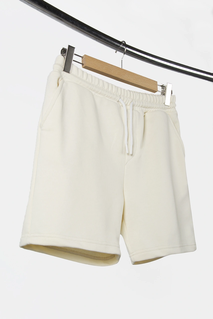 Veaven Erkek Ekru Basic Regular Fit Şort & Bermuda Ekru