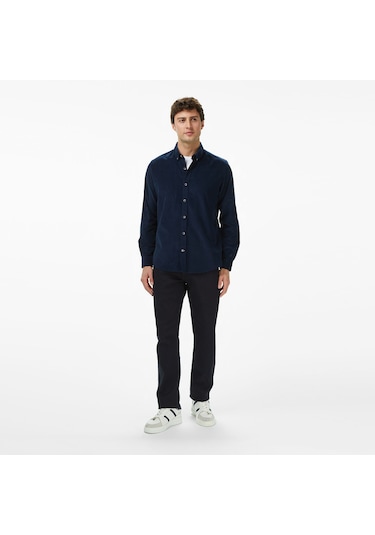 Nautica Erkek Lacivert Classic Fit Gömlek Düz W57424t Lacivert