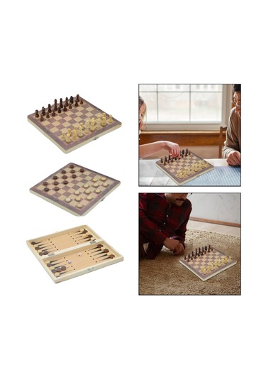 Dolıty Ahşap Satranç Eğitici Oyuncaklar Ev Seyahati Için Oyuncak
