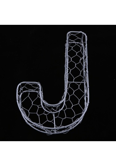 Suntek Magideal Alfabe Demir Tel Çelenk Çerçeve Etli Saksı Metal J