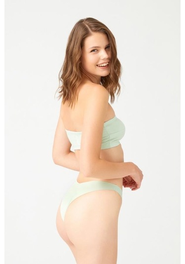 Lazer Kesim Kadın Brezilya Külot 3'lü Paket-1 Çok Renkli 1 Çok Renkli