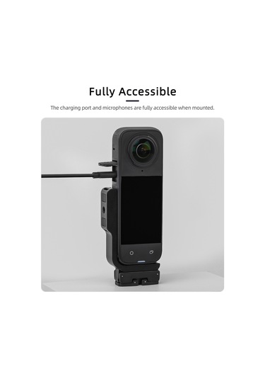 Hombey Sunnylife Insta360 X4 İçin Dikey-yatay Çekim Dönüştürücü L Tipi Braket Manyetik Adaptörlü Genişletme Aksesuarı X4-zj826