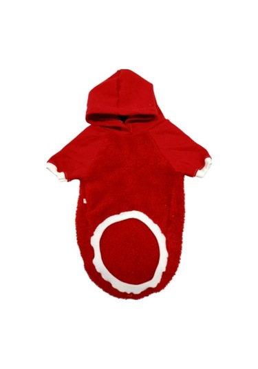 Welsoft Kırmızı Kapüşonlu Kedi Köpek Kıyafeti Elbisesi