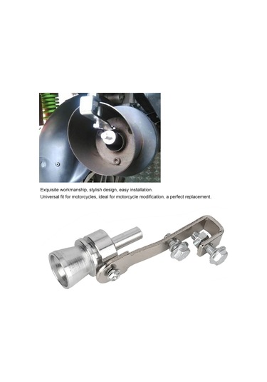 Kosona M Boyutu Motorcycle Turbo Ses Simülatörü - Cnc Alüminyum Boru İçgörü, Kolay Kurulum, Evrensel Uyum