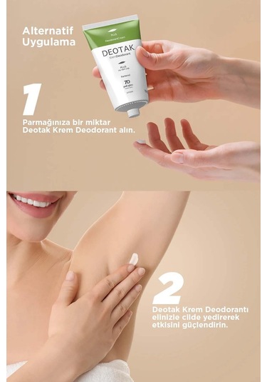 Deotak Plus Ekstra Koruma 7 Güne Kadar Etkili Krem Deodorant 35 ML x 2 Adet