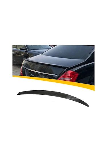 Mercedes S W221 Bagaj Üstü Spoiler Parlak Siyah Spoyler Plastik İthal