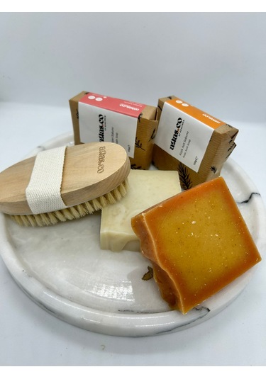 Atlas.Co Kojik Asit + Kolajen Sabunu 2 x 120 G + Selülit Fırçası