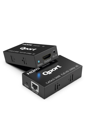 Qport Q-hex3 Hdmı Extender Cat6 60m 2 Li Paket