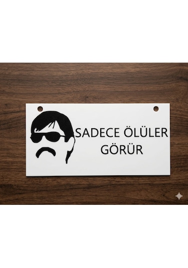 Sadece Ölüler Görür Kurtlar Vadisi Pala Temalı Özel Tasarım 3d Baskı Plaka