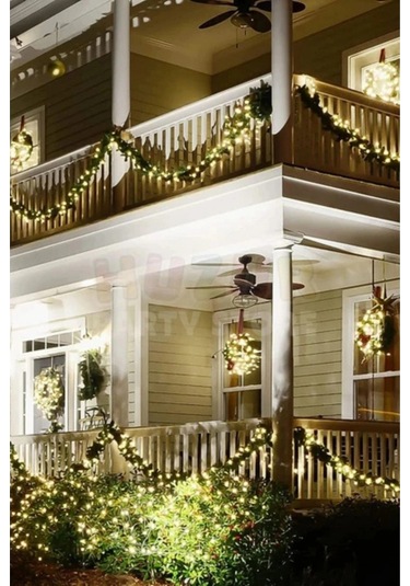 Özel Seri Gürleştirici Dekor Şerit Günışığı Ledli Çam Ağacı Yeni Yıl Yılbaşı Süsü Işıklı Garland