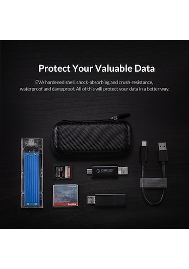 Orıco-m2ph01-bk-bp M.2 Sabit Sürücü Eva Kasa Saklama Çantası