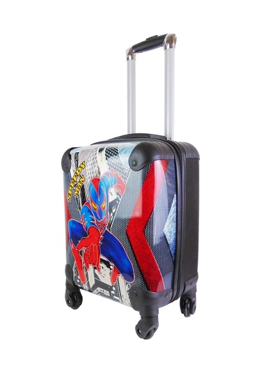 Nishev.com Evini Sev Spiderman Speedy Man Erkek Çocuk Valizi Siyah