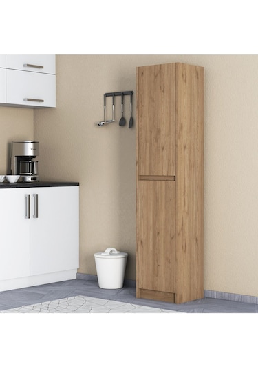 Umg Mobilya Patentli Astira Kulpsuz Boy Dolabı, Mutfak Dolabı, Ayakkabılık, Kiler/banyo Dolabı, Elbise Dolabı Meşe