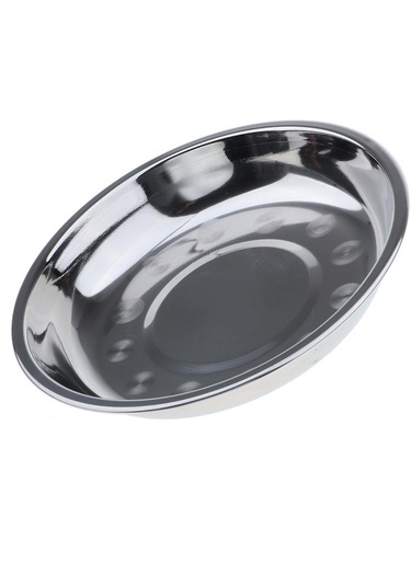 Homyl Paslanmaz Çelik Levha Bulaşık Açık Kamp Piknik 22x3cm Gümüş