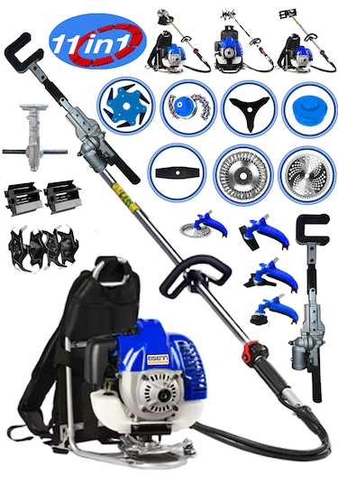 Eisenn ST900 Sırt Tırpan + Çapalama Seti + Zeytin Toplama 12 Parça Full Set