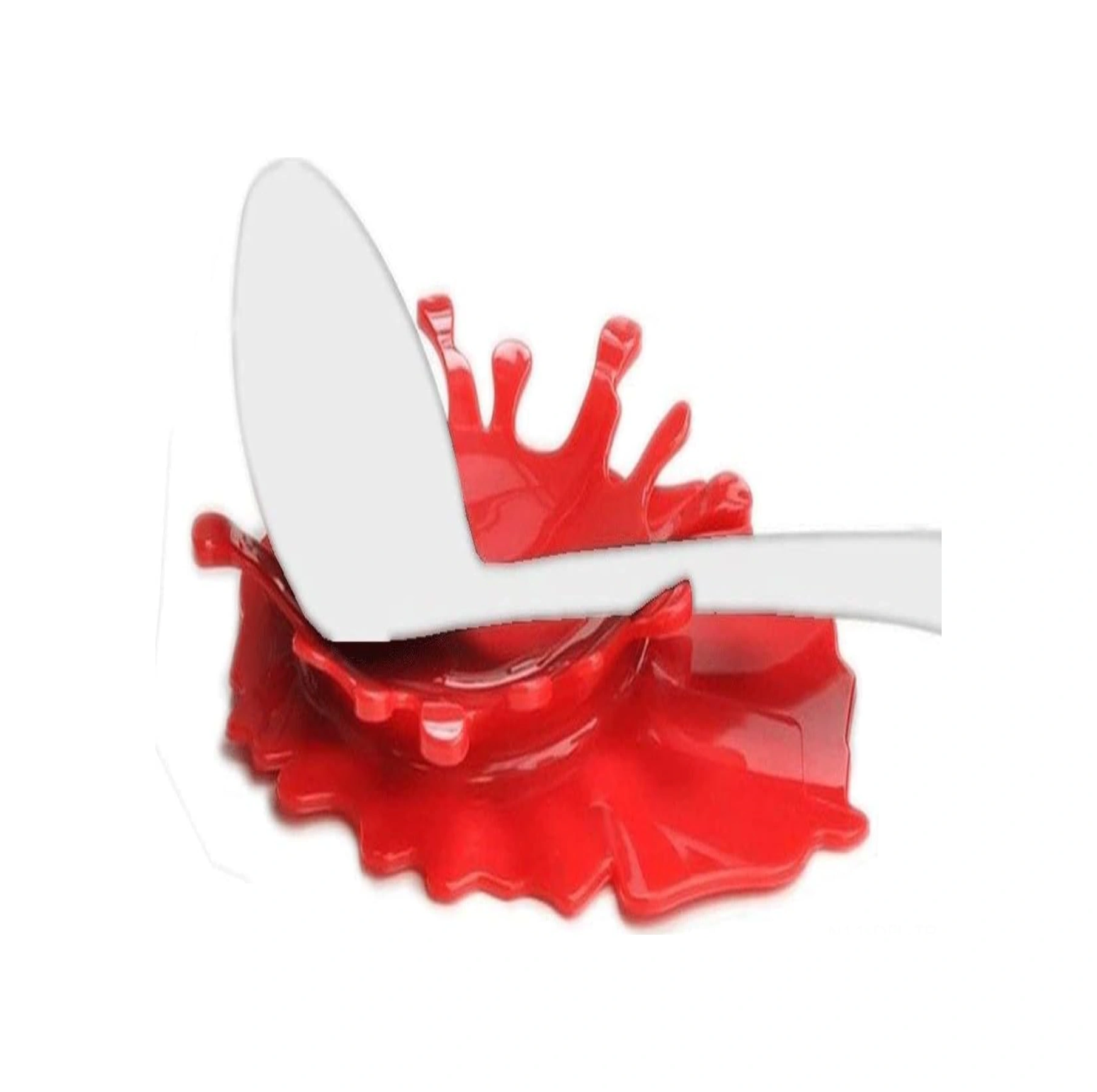 Dofolink Silikon Domates Sosu Kaşık Tutucu, Çöpü Önleyen Mutfak Gereci, Pratik Pişirme Yardımı