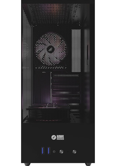 Hawk Gaming Hc310 600w Rgb Mesh Micro Atx Mini Tower Siyah Gaming Oyuncu Kasa