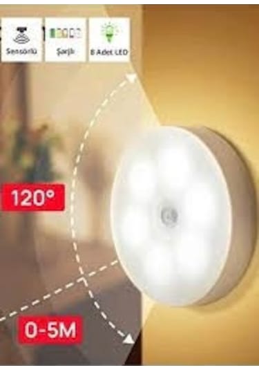 Dolap İçi Sensörlu Led Gece Lambası Beyaz