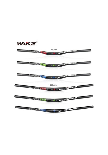 Dağ Bisikleti Gidonu 31.8mm Çap Yüksek Yükselen Gidon Mat Yüzey 720mm 780mm Uzunluk Alüminyum Alaşımlı Gidon Bisiklet İçin Kırmızı