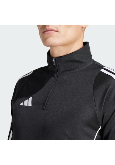 Adidas Tiro24 Erkek Antrenman Fermuarlı Üst Siyah