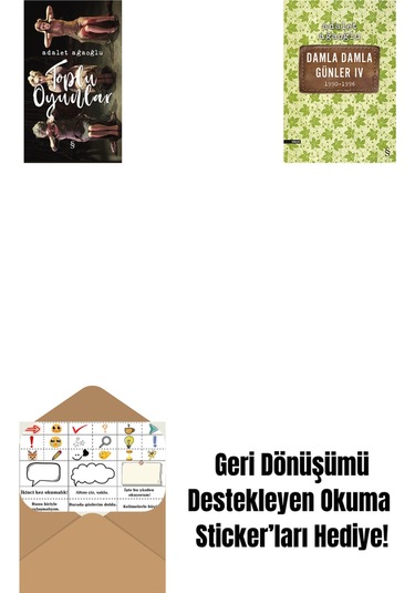 Toplu Oyunlar Ciltli + Damla Damla Günler 4 + Okuma Sticker'ları