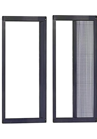 Akordeon Pileli Pilise Kapı Sineklik, Antrasit, 90x210 Cm., Istenilen Ölçüde