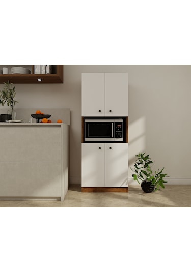 Perge Mikrodalga Dolabı Amalfi-beyaz