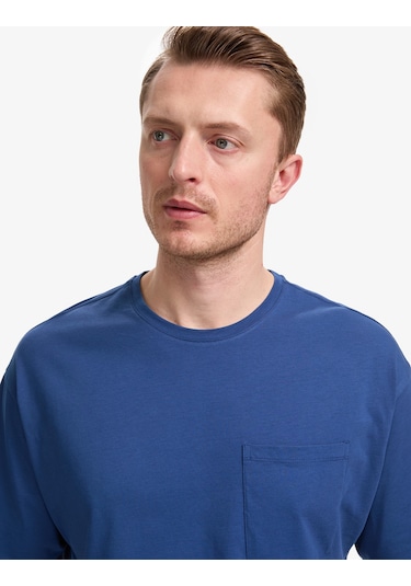Pierre Cardin Erkek Açık Lacivert Tişört Basic 50325300-vr059
