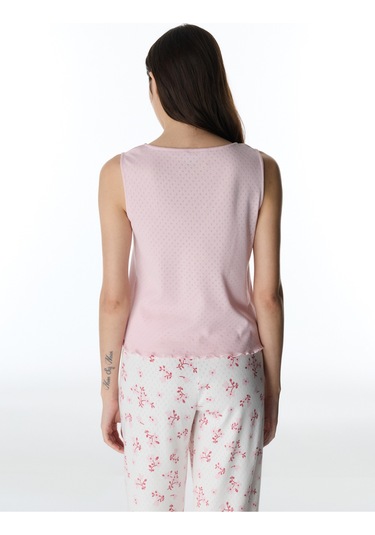 Penti Pembe Blossom Pointel Atlet Pijama Üstü