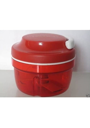 Tupperware Chef Turbo-chef Kırmızı D158 Soğan Doğrayıcı Speedy Boy Soğan Doğrayıcı 27357 F2 Diğer