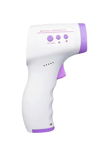 Kangvka Mor Dokunsuz Isı Ölçer - Vücut Ve Nesne Sıcaklığı Ölçümü, Hızlı Ölçüm, Lcd Ekranlı, Pil Dahil Değil
