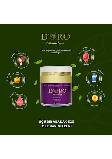 D'oro Gece Ve Gündüz Cilt Bakım Seti.