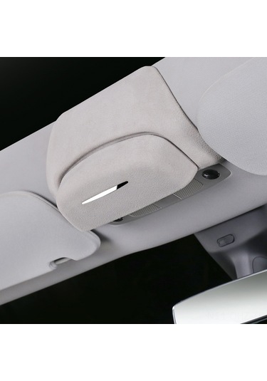 Aubyhe Tesla Model Y/3 İç Dekor Gözlük Kutusu: Kuru Tip Gri Plastik, Kolay Monte, Flocking Stili İç Akıllı Depo