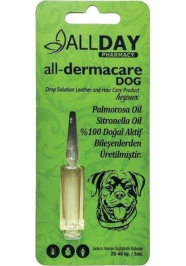Allday ALL-1744 20-40 KG Köpek Bitkisel Dış Parazit Koruyucu 5 ML