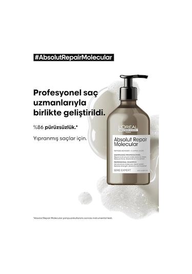 L'oreal Professionnel Serie Expert Absolut Repair Molecular Arındırıcı Şampuan 500 ML