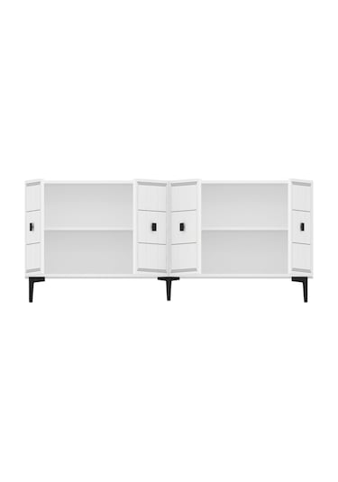 Ka1802b - Yuka Konsol, Tv Sehpası Beyaz 180cm Beyaz