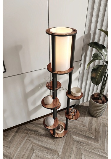 Ravilo Volante Raflı Lambader Ceviz Ceviz