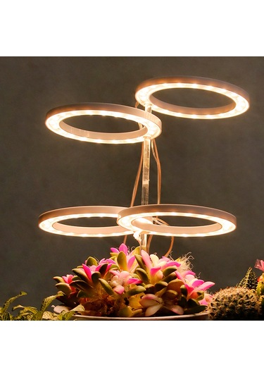 Reedark 4 Başlı Usb Bitki Büyütme Lambası - İç Mekan Bitkileri İçin Tam Spektrum Led Işık Diğer